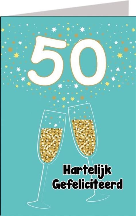 Verjaardagskaart man 50 jaar